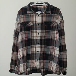 Patagonia Organic Cotton Long Sleeve Flannel Button Up Men's Size XL Plaid Thick